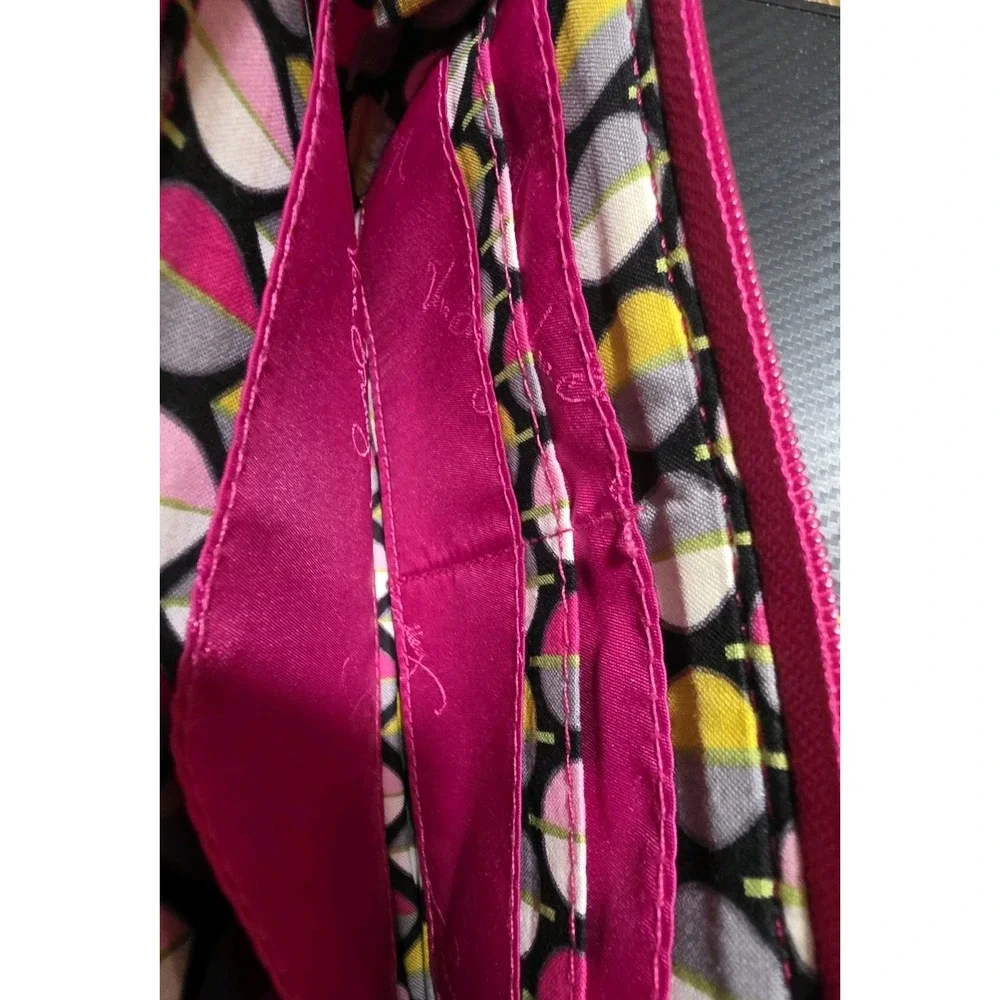 Vera Bradley PLUM Pink Front Zip Microfiber Wristlet Retired